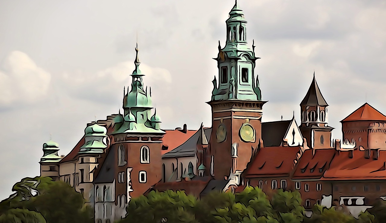 watercolor, image, wawel-1882137.jpg