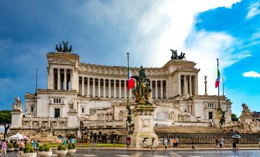 An extremely beautiful architecture in the center of Rome