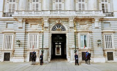 Guards Standing Near Building