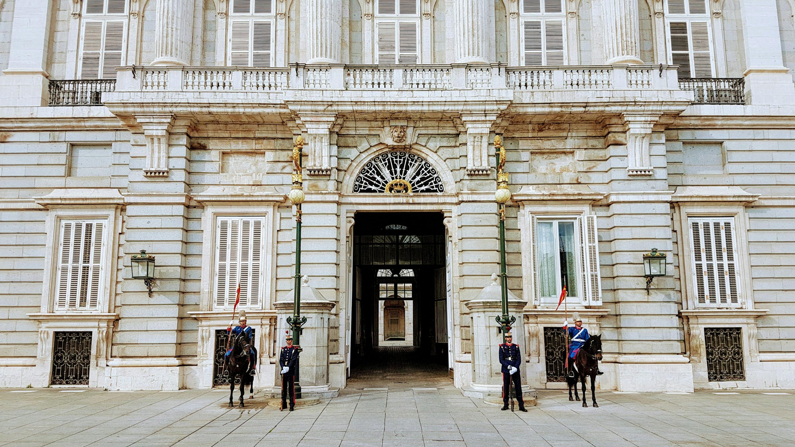 Guards Standing Near Building