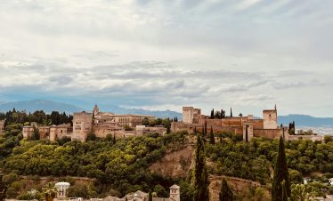 View of the Alhambra in Granada, Andalusia, Spain