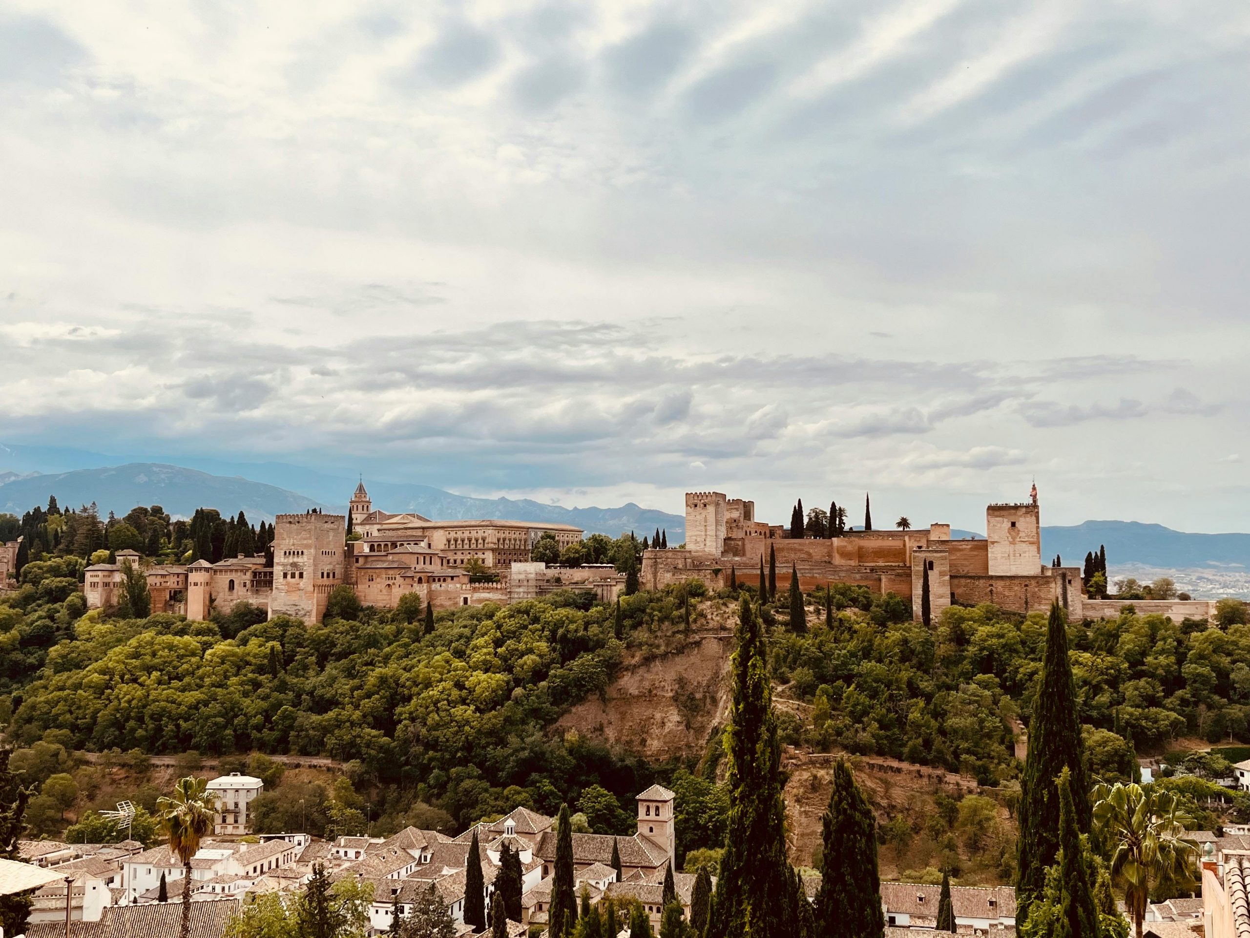 View of the Alhambra in Granada, Andalusia, Spain