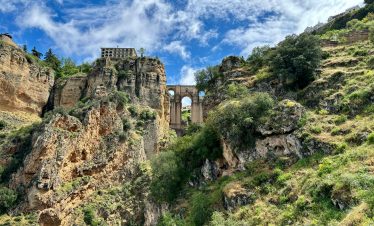 Puente Nuevo Bridges in Spain Surrounded by Beautiful Landscape