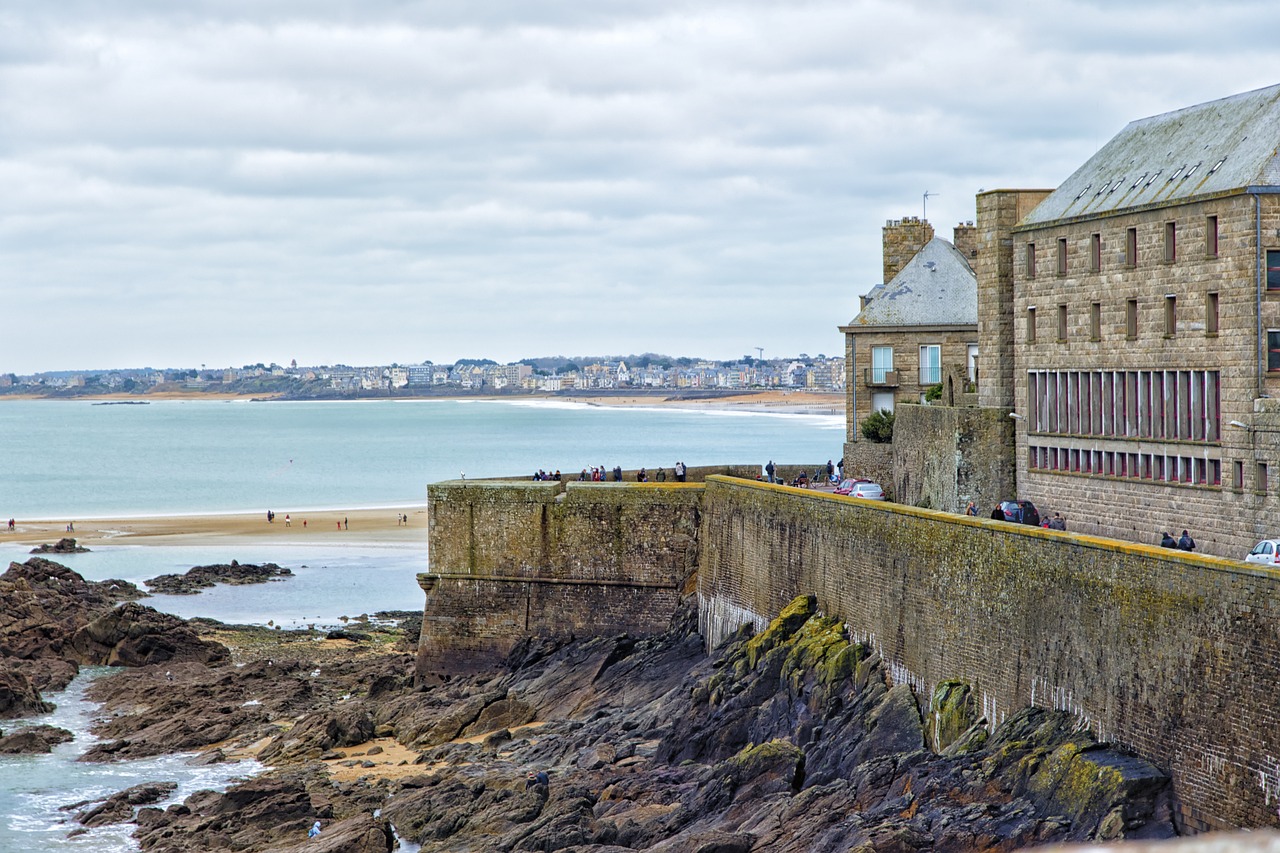 saint malo, sea, brittany