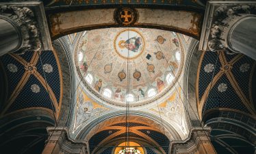 Intricate Dome of a Historic Istanbul Church